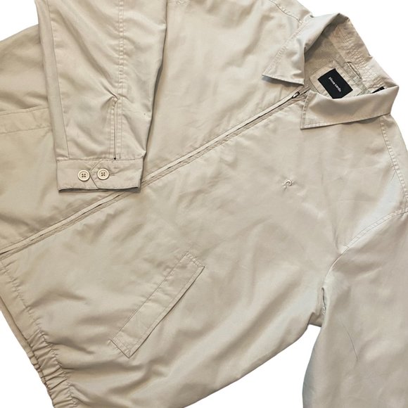 Vintage Pierre Cardin Men's Tan Zip-Up Jacket, Lightweight, Classic Design M-XL - Picture 1 of 8